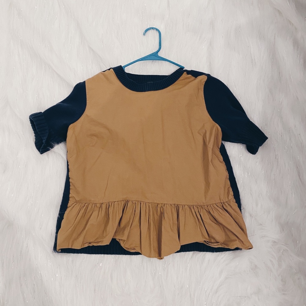 J.Crew Sweater Peplum Top